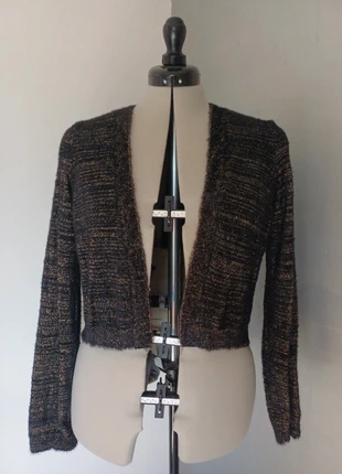 Gilet cache cœur manche longue or et noir, brand: Cache Cache, condition: New without tags, size: XXXL / 46 / 18, €6.00, €7.00 includes Buyer Protection