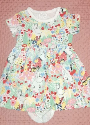 Vestito cotone 12 mesi, marca: Moon Magic, estado: Muito bom, tamanho: 9-12 meses / 74 cm, €4.00, €4.90 inclui Proteção do Comprador