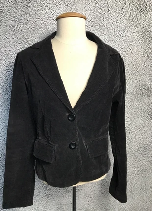 (4)C. Matteo zwart kort corduroy jasje maat M, merk: c matteo, staat: Heel goed, maat: M / 38 / 10, € 5,00, € 5,95 inclusief Kopersbescherming