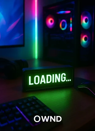 Loading Light Sign - Geek & Gaming Decoration, merk: ownd, staat: Nieuw met prijskaartje, € 16,99, € 18,54 inclusief Kopersbescherming Pro