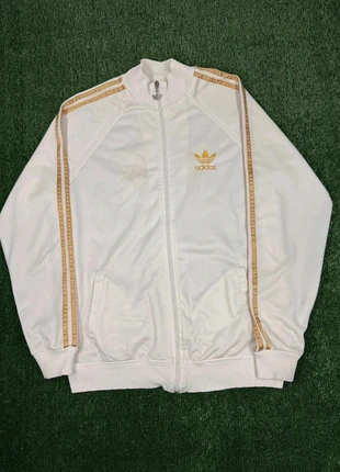 Adidas Originals Firebird – Veste de survêtement rare blanc & doré – Taille XL, estado: Muito bom, tamanho: XL, €35.00, €37.45 inclui Proteção do Comprador
