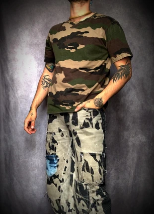 T-shirt Manche Courte,Vintage, Camo, Militaire, Grunge, Années 2000, Taille XL, brand: Camo, condizioni: Ottime, taglia: L, €15.00, €16.45 include la Protezione acquisti Pro