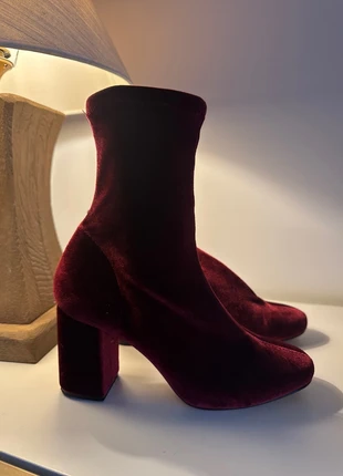 Bordeaux enkellaarsjes, brand: geen idee, condizioni: Ottime, taglia: 37.5, €4.00, €4.90 include la Protezione acquisti