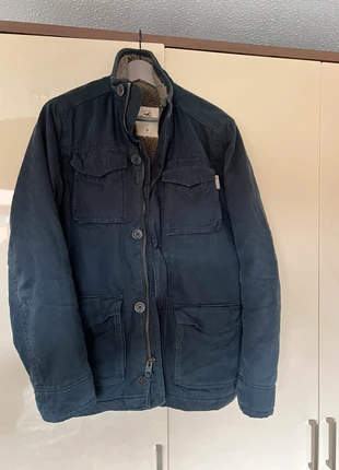 Hollister Borg Coat Jacket navy blue size Medium, brand: Hollister, condition: Good, size: M, £13.00, £14.35 includes Buyer Protection