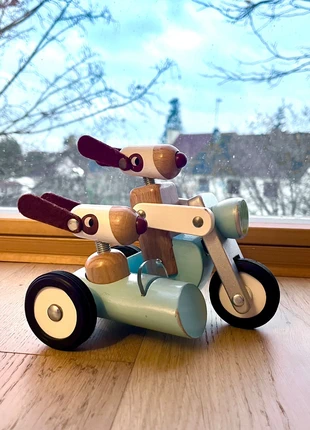 Moto sidecar en bois « Spirit » de Janod - 18mois+, marque: Janod, état: Très bon état, taille: 18-24 mois / 86 cm, 15,00 €, 16,45 € Protection acheteurs incluse