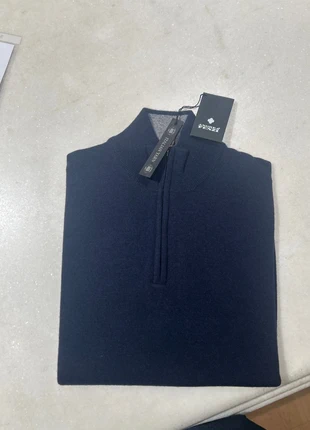 Maglione con zip, merk: Andrea Fenzi, staat: Nieuw met prijskaartje, maat: XL, € 50,00, € 53,20 inclusief Kopersbescherming