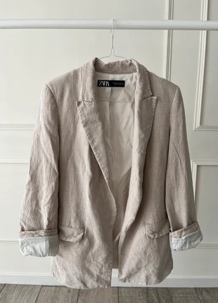Zara blazer beige Linen / Lin XS, marque: Zara, état: Très bon état, taille: XS / 34 / 6, 15,00 €, 16,45 € Protection acheteurs incluse