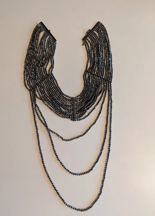 Multilayered necklace dark grey H&M, marque: H&M, état: Très bon état, 1,50 €, 2,28 € Protection acheteurs incluse