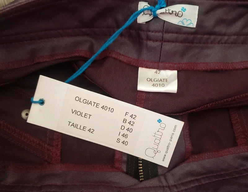 Magnifique pantalon Quattro taille 42 neuf - photo numéro 3