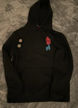 Vintage Schwarzer markenpulli, marke: Speed wheels santa cruz, zustand: Sehr gut, größe: M / 38 / 10, 55,00 €, 58,45 € inklusive Vinted-Käuferschutz