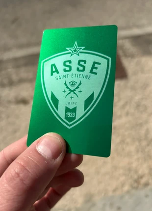 Carte métallisée as saint Étienne, marque: AS Saint-Étienne, état: Neuf sans étiquette, 3,00 €, 3,85 € Protection acheteurs incluse