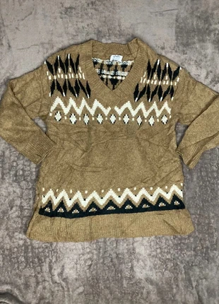 Pull Marron et Beige Ethnic Vintage, brand: Old Navy, condition: Good, size: M / 38 / 10, €10.00, €11.20 includes Buyer Protection Pro