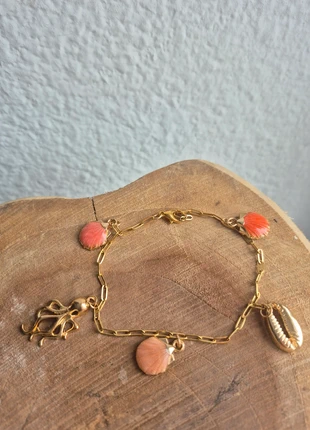 #bracelet #coquillage #femme #breloques #charmes #acier inoxydable #doré, marque: Femme, état: Neuf avec étiquette, 8,00 €, 9,10 € Protection acheteurs incluse