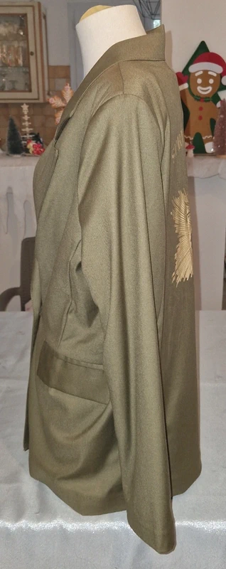 Blazer oversize Chantal B kaki et doré - photo numéro 13