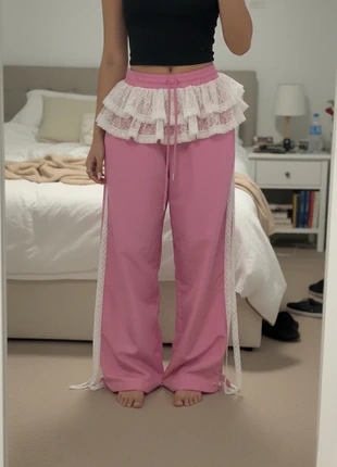 Pantalon Jogging Femme Droit Rose – Style Y2K Décontracté et Tendance, marque: Vintage Dressing, état: Très bon état, taille: S / 36 / 8, 35,00 €, 37,45 € Protection acheteurs incluse