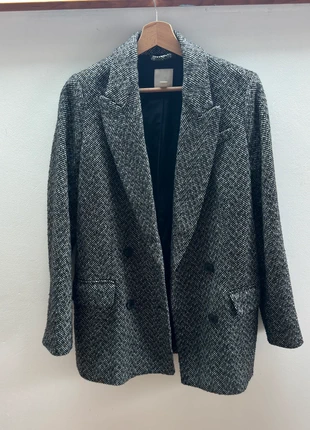 Blazer fermeture croisée gris taille S H&M, marca: H&M, estado: Muy bueno, tamaño: S / 36 / 8, 15,00 €, 16,45 € Protección al comprador incluida