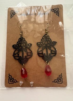 Boucles d’oreilles en dentelle et perle gothique y2k punk rock, marque: Gothicana by EMP, état: Très bon état, 6,50 €, 7,53 € Protection acheteurs incluse