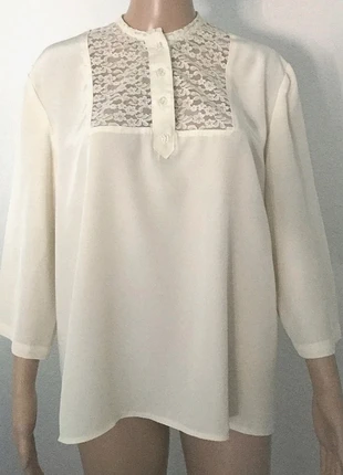 Blouse vintage 80's avec dentelle, marque: Vintage, état: Très bon état, taille: M / 38 / 10, 4,00 €, 4,90 € Protection acheteurs (Pro) incluse