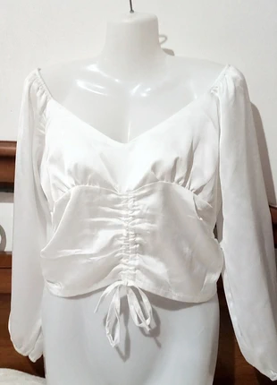 Blusa bianca, marca: New Collection, estado: Muito bom, tamanho: Tamanho único, €4.00, €4.90 inclui Proteção do Comprador