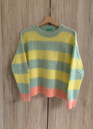 Maglione pullover pastello mohair stripes rayé, brand: United Colors of Benetton, condizioni: Ottime, taglia: XS / IT 38 / EU 34, €15.00, €16.45 include la Protezione acquisti