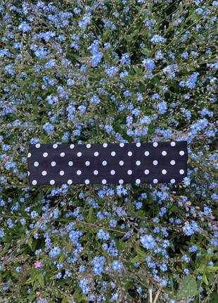 Bandeau noir à pois blancs, marca: Fait Main, estado: Novo sem etiquetas, tamanho: Tamanho único, €6.50, €7.53 inclui Proteção do Comprador