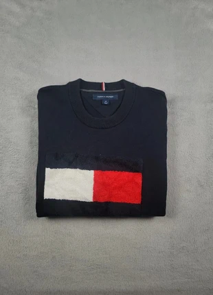 Pull Col Rond Tommy Hilfiger Bleu Marine Taille S Homme Logo Brodé Coton Très Bon État #66, marke: Tommy Hilfiger, zustand: Sehr gut, größe: S, 24,99 €, 26,94 € beinhaltet Vinted-Käuferschutz Pro