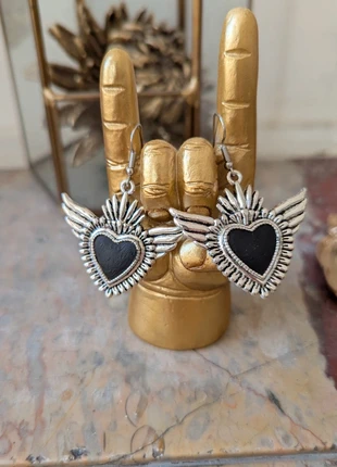 Boucles d'oreilles ex voto noir, brand: petit capharnaum, condition: New without tags, €12.00, €13.30 includes Buyer Protection Pro
