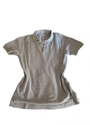 Polo lacoste gris y verde fluor, marca: Lacoste, estado: Muito bom, tamanho: S / 36 / 8, €3.00, €3.85 inclui Proteção do Comprador