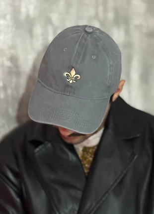 Casquette grise unie – Broderie fleur de lys, brand: Vintage Dressing, condition: New without tags, size: One size, €13.00, €14.35 includes Buyer Protection