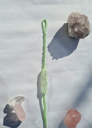 Macrame selenite, brand: Homemade, condition: New with tags, £5.00, £5.95 includes Buyer Protection