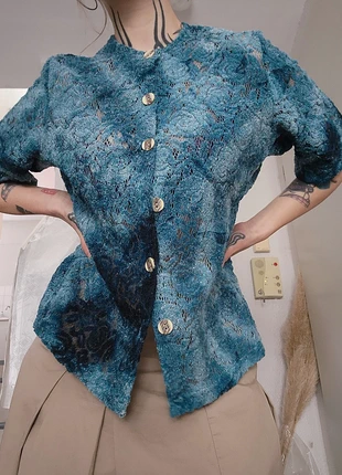 Chemisier vintage effet dentelle, marque: Vintage, état: Très bon état, taille: M / 38 / 10, 6,00 €, 7,00 € Protection acheteurs incluse