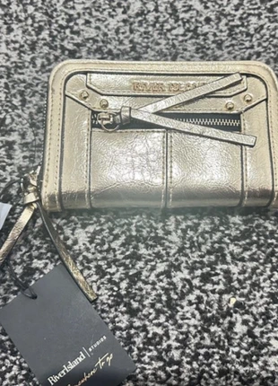 New River Island Small Metallic Gold Zip Purse, brand: River Island, condition: New with tags, £12.50, £13.83 includes Buyer Protection