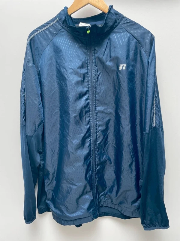 Russell navy blue light track jacket Mens XXL