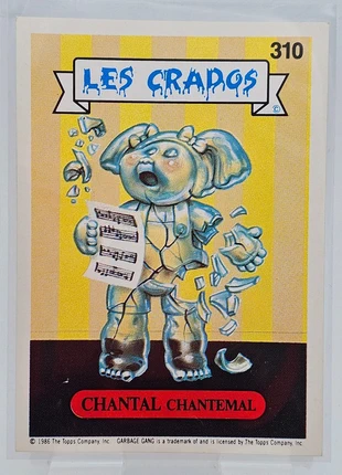 Carte Les Crados n°310 - Chantal Chantemal - 1986 - Topps, brand: Topps, condition: Very good, €5.90, €6.90 includes Buyer Protection Pro