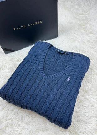 Pull Torsadé Ralph Lauren Col V Bleu Marine Col V taille M, marque: Ralph Lauren, état: Très bon état, taille: M / 38 / 10, 75,00 €, 79,45 € Protection acheteurs (Pro) incluse