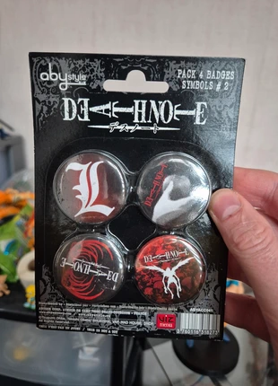 Death Note - Pack de 4 Badges Symbols #2 - Abystyle - NEUF ! Sous emballage, marque: ABYStyle, état: Neuf avec étiquette, 19,90 €, 21,60 € Protection acheteurs (Pro) incluse