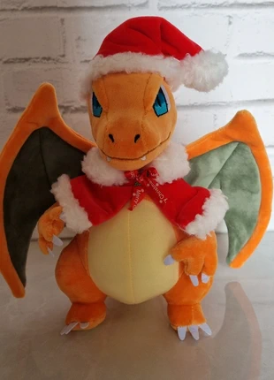 Peluche Dracaufeu pokemon,  père Noël, marque: Pokémon, état: Neuf avec étiquette, taille: S, 24,90 €, 26,85 € Protection acheteurs incluse