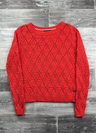 Pull d'hiver motif losange Tommy Hilfiger Rouge taille L, marque: Tommy Hilfiger, état: Très bon état, taille: L / 40 / 12, 34,00 €, 36,40 € Protection acheteurs (Pro) incluse