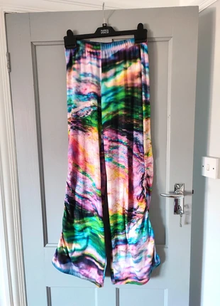 Colourful wide leg trousers 10, brand: Unbranded, condition: Very good, size: M / 10, £7.00, £8.05 includes Buyer Protection
