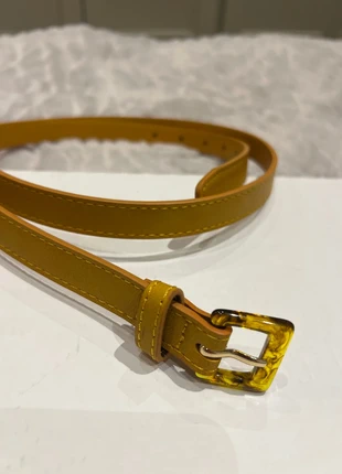 M&S Mustard yellow thin belt plastic buckle size Large, brand: Marks & Spencer, condition: Very good, size: 42 inches, £3.00, £3.85 includes Buyer Protection