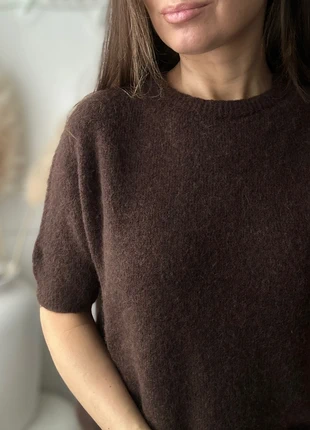 Zacht bruine trui van baby Suri alpaca, staat: Nieuw zonder prijskaartje, maat: Universele maat, € 29,95, € 32,15 inclusief Kopersbescherming