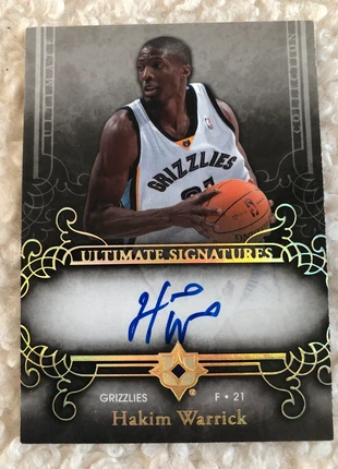 Auto Hakim Warrick Ultimate Signatures, marque: Upper Deck, état: Très bon état, 7,00 €, 8,05 € Protection acheteurs incluse