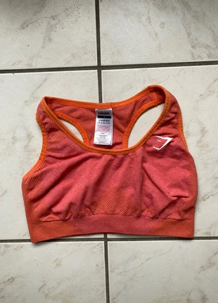 Brassière vital seamless Gymshark taille M couleur orange corail, brand: Gymshark, condition: Very good, size: M, €11.00, €12.25 includes Buyer Protection Pro