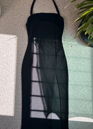 Robe Noir Avec Fente, condition: Very good, size: S / 36 / 8, €5.00, €5.95 includes Buyer Protection