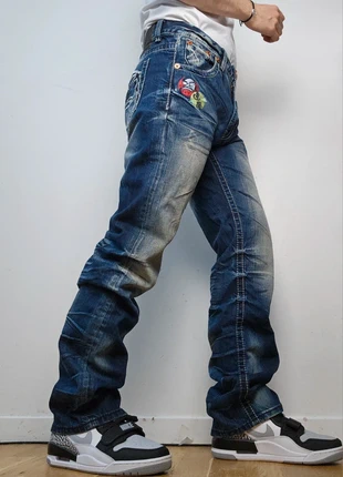 Jean Big Train Osaka Japonais denim bleu marine Y2K vintage brodé coupe large taille L hommes, marke: Vintage Dressing, zustand: Sehr gut, größe: L, 34,00 €, 36,40 € inklusive Vinted-Käuferschutz