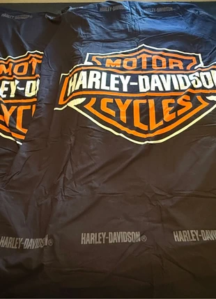 Twee Harley Davidson dekbedhoezen met kussenslopen, marque: Harley Davidson, état: Neuf sans étiquette, taille: Simple (135-150 cm x 200-220 cm), 60,00 €, 63,70 € Protection acheteurs incluse