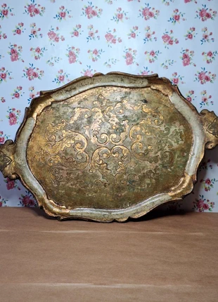 Florentijns dienblad, merk: Made In Italy, staat: Veelgebruikt, € 9,50, € 10,68 inclusief Kopersbescherming