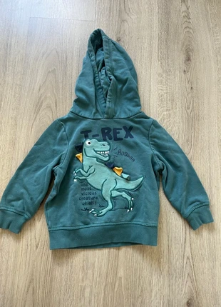 Stoere hoodie met dinosaurus maat 98, merk: C&A, staat: Heel goed, maat: 3 jaar / 98 cm, € 2,00, € 2,80 inclusief Kopersbescherming