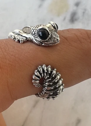 Bague lézard argentée style gothique fantasy ajustable, brand: sans marque, condizioni: Ottime, taglia: Regolabile, €7.99, €9.09 include la Protezione acquisti