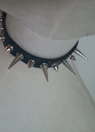 Rivet Spikes Choker, brand: COLLAR, condition: New with tags, £5.99, £6.99 includes Buyer Protection